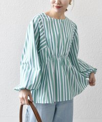 SHIPS any WOMEN/SHIPS any:〈洗濯機可能〉REPREVE ギャザー パフシャツ ブラウス/507821636