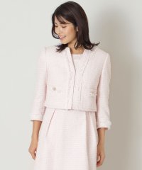 TO BE CHIC/ライトカラーツイード ショートジャケット/507798748