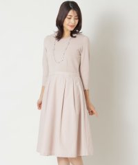 TO BE CHIC/ニットタフタコンビスカラップ ワンピース/507798751