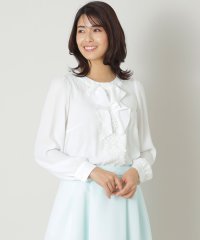 TO BE CHIC/フロントレース ノーカラーブラウス/507798752