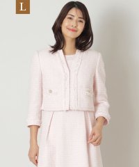 TO BE CHIC(L SIZE)/【L】ライトカラーツイード ショートジャケット/507798763