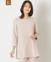 TO BE CHIC(L SIZE)/【L】ストレッチダブルクロス チュニックブラウス/507798769