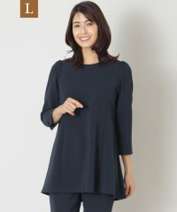 TO BE CHIC(L SIZE)/【L】ストレッチダブルクロス チュニックブラウス/507798769