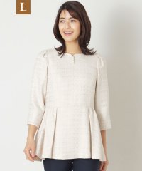 TO BE CHIC(L SIZE)/【L】スラブブッチャー チュニックブラウス/507798770