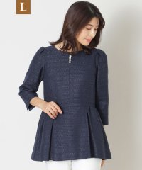 TO BE CHIC(L SIZE)/【L】スラブブッチャー チュニックブラウス/507798770