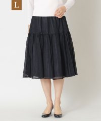 TO BE CHIC(L SIZE)/【L】アイレットレース ティアードスカート/507798774