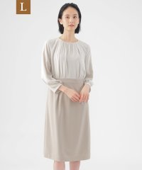 TRANS WORK(L)/【L】【美シリーズ】【ウォッシャブル】【セットアップ対応】トリアセトリココンビワンピース/507810664
