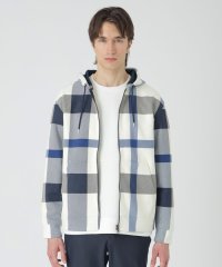 BLACK LABEL CRESTBRIDGE/スウェードライククレストブリッジチェックパーカー/507811515