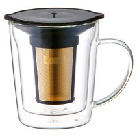 Cores/コレス Cores cores コレス マグカップ ゴールドフィルター コーヒーマシーン ダブルウォール マグ 300ml 保温 ブランド C412【返品不可商/507827599