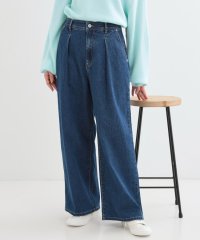 SHOO・LA・RUE　DRESKIP/後ろウエストゴムが楽 大人のタックワイド デニムパンツ/507827750