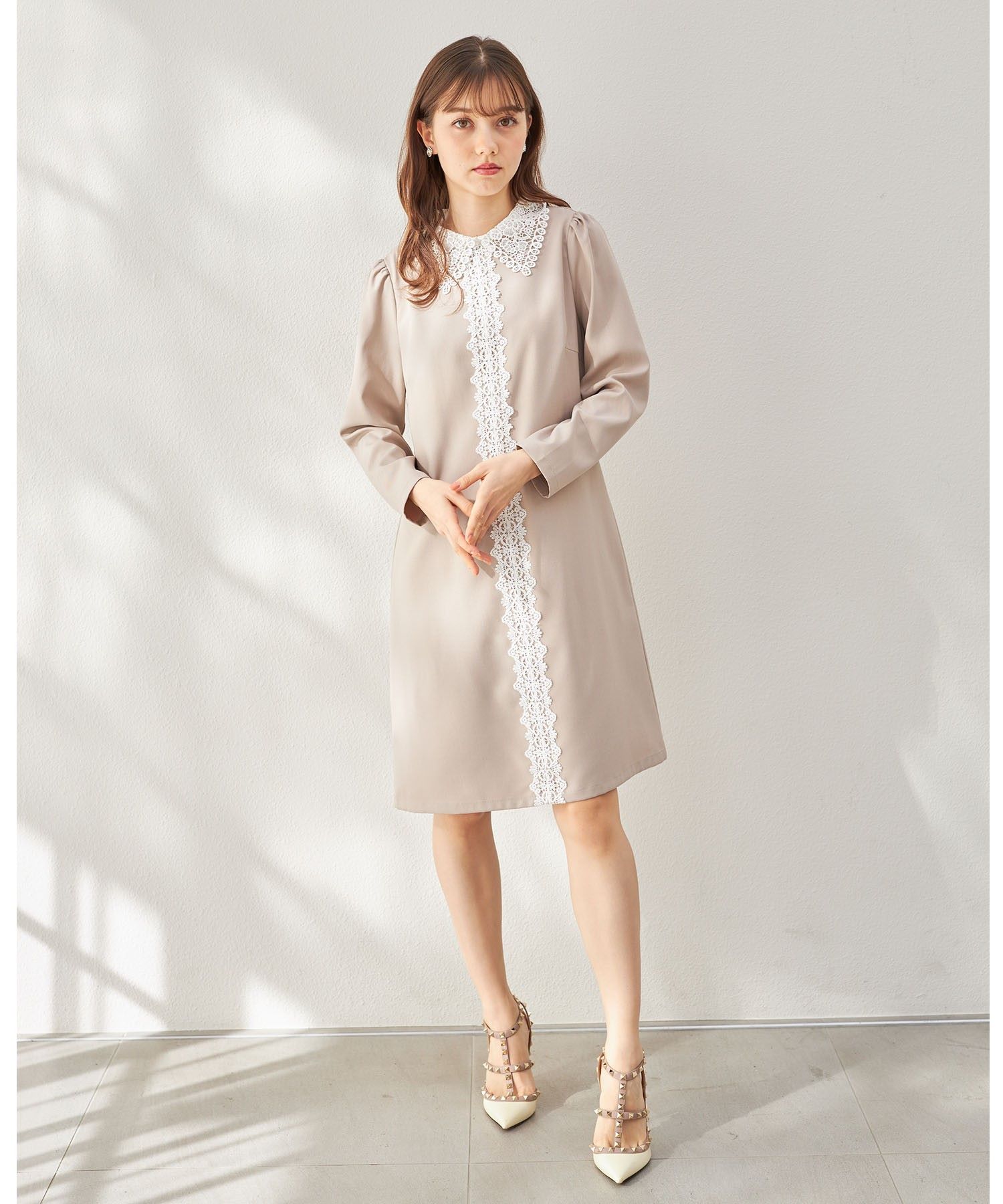 クーポン】トッコクローゼット tocco closet 2WAYレース襟付き