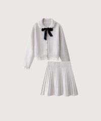 LA POMME petit/ラポミ プチ LA POMME petit Ribbon Collar Knit Set Up/507828339