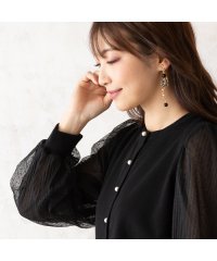 Rose Tiara(L SIZE)/チュール袖ニットカーディガン/507828355