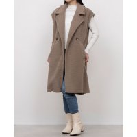 GIPSY BLUE/ジプシーブルー GIPSY BLUE ふわモコボアテーラーロングベスト/507829065