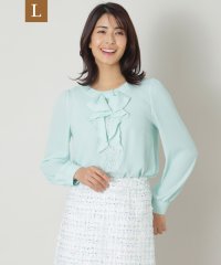 TO BE CHIC(L SIZE)/【L】フロントレース ノーカラーブラウス/507798768