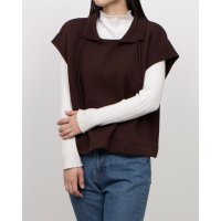 GIPSY BLUE/ジプシーブルー GIPSY BLUE 綿PEダブルフェイスギャザーネックベスト/507829063
