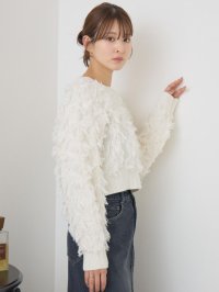 RETRO GIRL/レトロガール RETRO GIRL フリンジニットプルオーバー/507829548