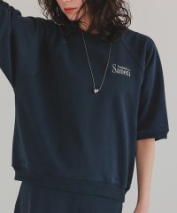 titivate/刺繍入りハーフスリーブスウェットプルオーバー/507830025