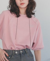 titivate/刺繍入りハーフスリーブスウェットプルオーバー/507830025