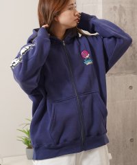 1111clothing/ワンフォークロージング 1111clothing ドーナツモチーフ 裏起毛 ZIPパーカー/507830040