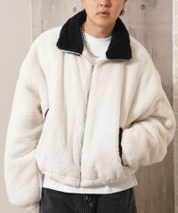 1111clothing/ワンフォークロージング 1111clothing シャギーボア ショート丈ブルゾン/507830042