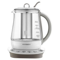 BUYDEEM/特典付き BUYDEEM バイディーム マルチポット 電気ケトル ガラス 1.5L 温度調整 クリア 95102/507830053