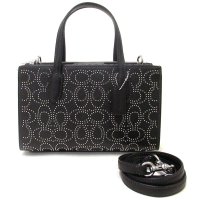 COACH/コーチ COACH コーチ レザーバッグ COACH アウトレット シグネチャー リベット ニーナ スモール トート バッグ ショルダーバッグ CX266 SV/507830663