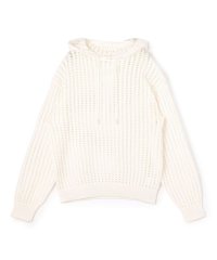 GALERIE VIE/オープンワークコットン フードプルオーバー/507830861