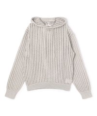 GALERIE VIE/オープンワークコットン フードプルオーバー/507830861