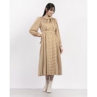 Cheek/チーク Cheek 幾何学ジオメトリックプリーツワンピース/507831258