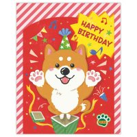 cinemacollection/シネマコレクション cinemacollection グリーティングカード 誕生お祝い オルゴール 動く いぬ 日本ホールマーク オルゴールカード メッセージカ/507831641
