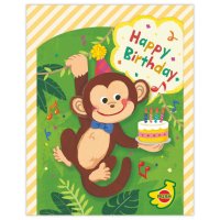 cinemacollection/シネマコレクション cinemacollection グリーティングカード 誕生お祝い オルゴール 動く さる 日本ホールマーク オルゴールカード メッセージカ/507831642