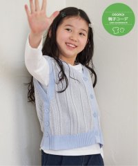 ikka kids/【メディア紹介商品】サイドボタンニットベストアンサンブル（120〜160cm）【親子おそろい】/507534484