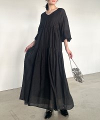 Ranan/ラナン RANAN シアーチェックドロストギャザーティアード/507830217