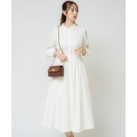 Noela/ノエラ Noela スリーブ刺繍タックシャツワンピ/507831540