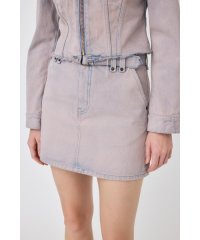 moussy/BELTED DENIM ミニスカート/507832281