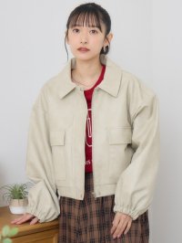 RETRO GIRL/レトロガール RETRO GIRL FレザーショートBZ/507832678