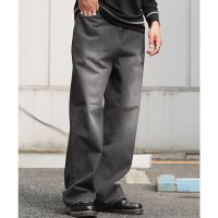 LUXSTYLE/ラグスタイル LUXSTYLE オーバーダイワイドストレートデニムパンツ/ストレート ジーンズ オーバーダイ 太め ケミカルウォッシュ 色落ち加工 古着風/507832840