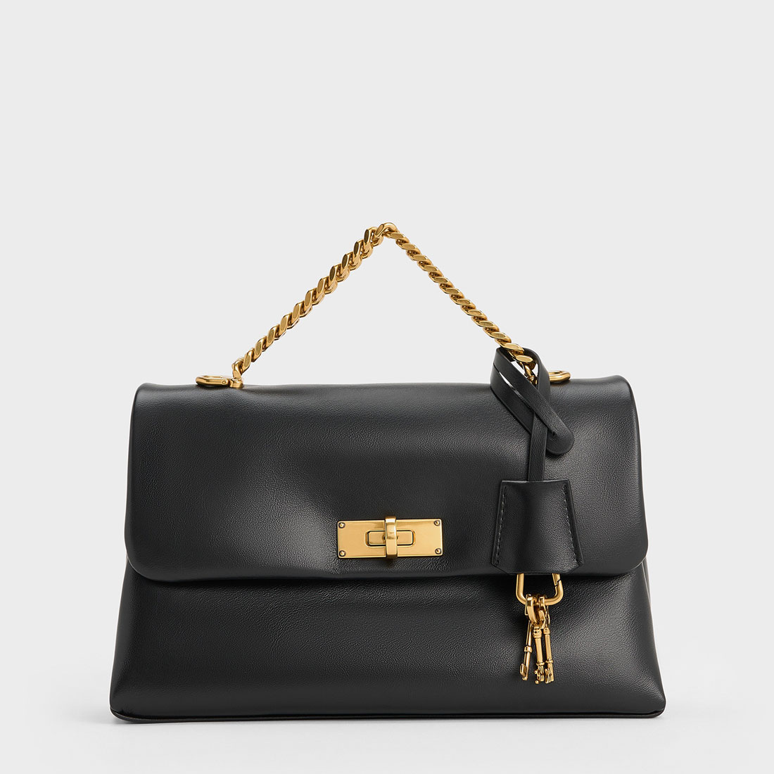 Kerry ケリー トップハンドルサッチェルバッグ（Black