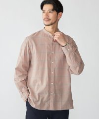 SHIPS MEN/SHIPS: コットン シルク ペールチェック バンドカラー ロングスリーブ シャツ/507833466