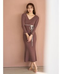 SNIDEL HOME/ニットカシュクールワンピース/507833673