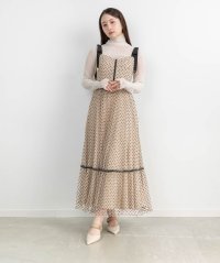 RANDA/ランダ RANDA 【HEART COLLECTION】ハートチュールロングワンピース/507833839
