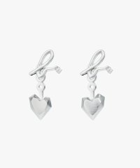 agnes b. FEMME/H925 2way ハート ピアス "Carving of love" /507640918