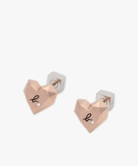 agnes b. FEMME/H925 ハート スタッズ ピアス "Carving of love"/507640919