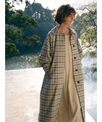 emmi atelier/撥水チェックステンカラーコート/507835512