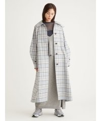 emmi atelier/撥水チェックステンカラーコート/507835512