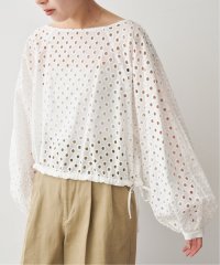 Spick & Span/カットワークドットボートネックブラウス/507835632