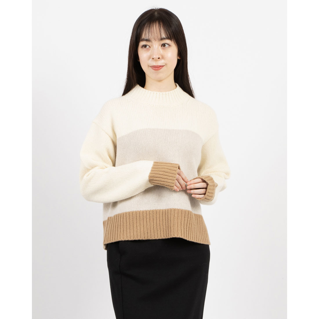 新品タグ付Theory luxe(セオリーリュクス)ヘリンボーンハイネックニット WRAPPED IN CASHMERE | Theory luxe（セオリーリュクス）公式