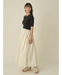 emmi atelier/ハーフスリーブニットドッキングワンピース/507835855