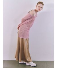 emmi atelier/ウォッシャブルサテンナロースカート/507835859